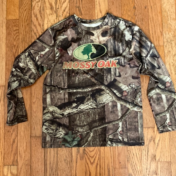 Mossy Oak Breakup Infinity polyester used size 18/20 long sleeve shirt - Picture 1 of 5